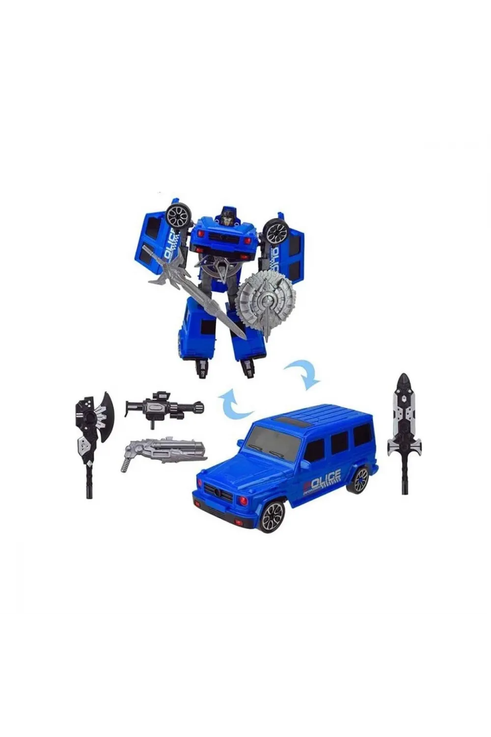 5039 SUN-YFN-ROBOT TRANSFORMER POLICE-G/FAST FLAME 2R 2A