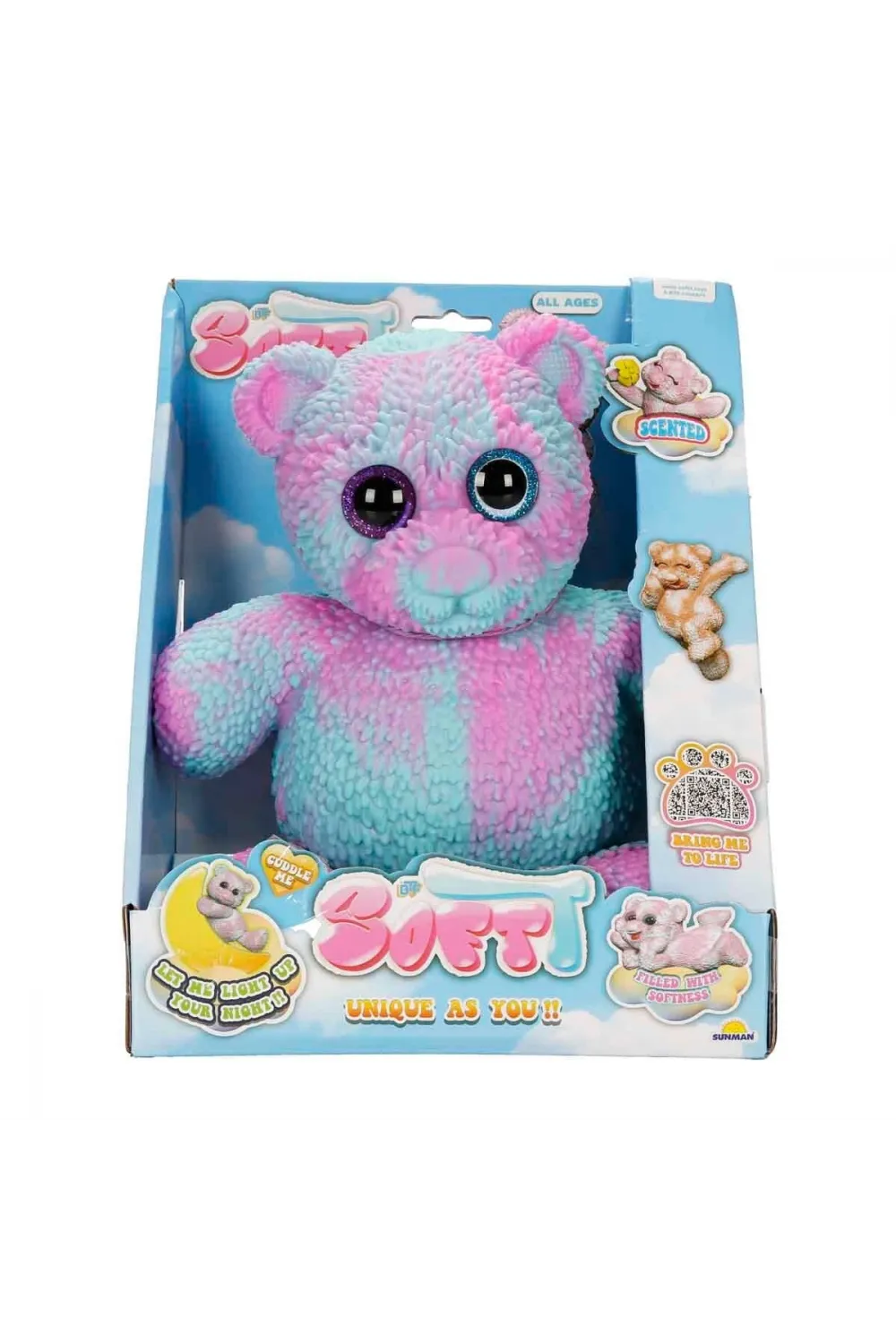 12331 SUN-BTF-FİGÜR SOFTT BEAR DELUXE KARANLIKTA PARLAYAN 3A