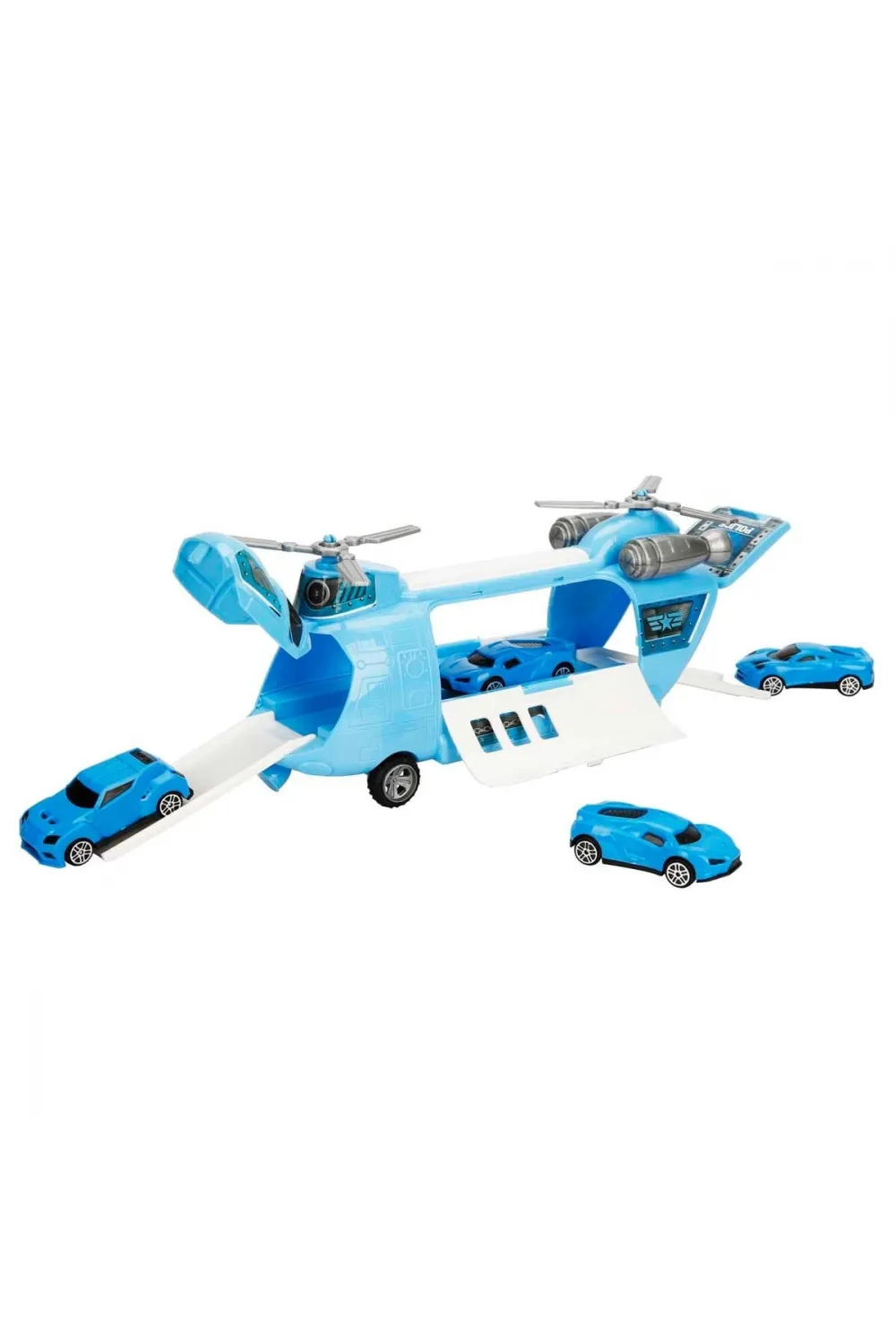 4782 SUN-RYL-MXX-GARAJ SET POLİS AMBULANS ASKER TAŞIYICI HELİKOPTER ARB 3R