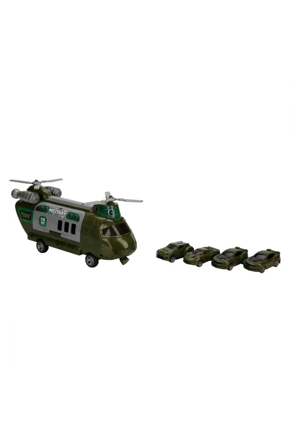 4782 SUN-RYL-MXX-GARAJ SET POLİS AMBULANS ASKER TAŞIYICI HELİKOPTER ARB 3R