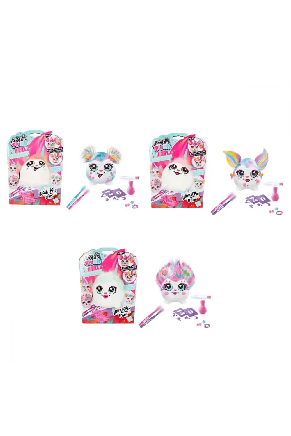 45539 SUN-CNL-HOBİ SET AIRBRUSH PLUSH HAIR IFFIC MINI 3R