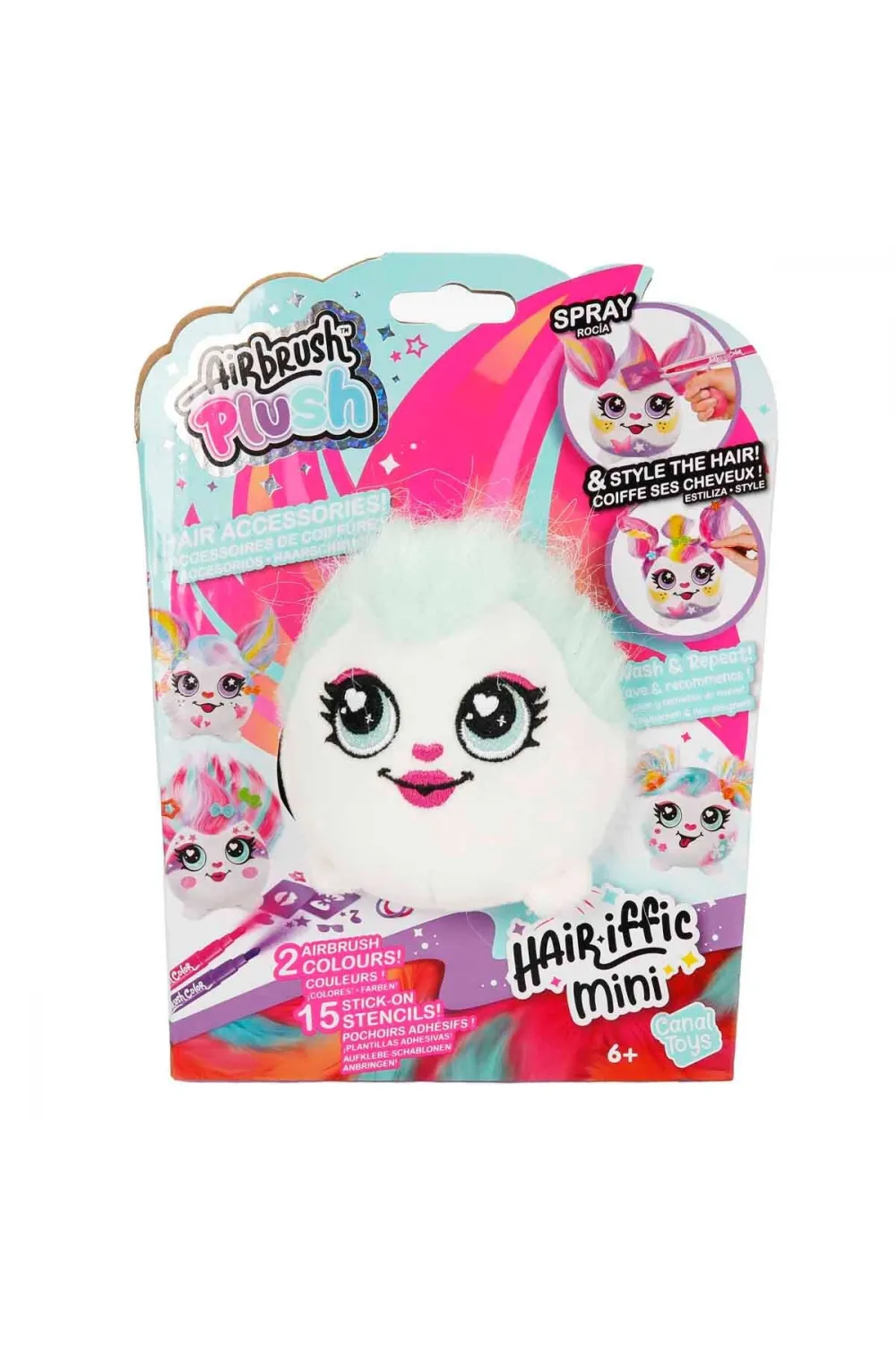 45539 SUN-CNL-HOBİ SET AIRBRUSH PLUSH HAIR IFFIC MINI 3R