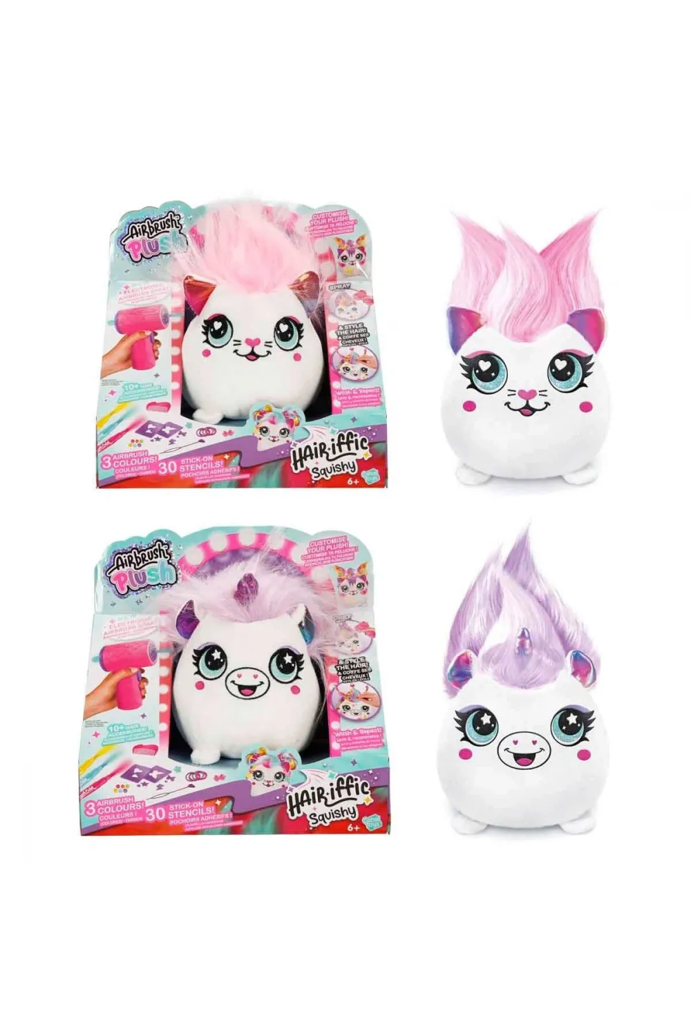 45541 SUN-CNL-HOBİ SET AIRBRUSH PLUSH HAIR IFFIC SQUISHY BO 2A