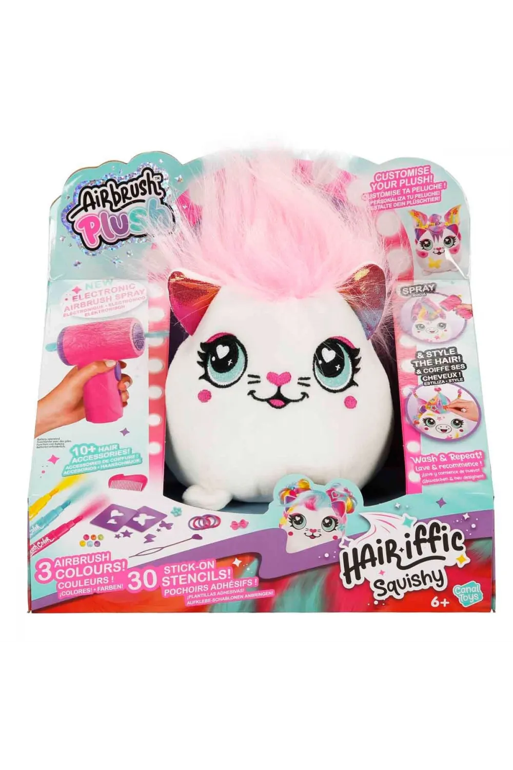 45541 SUN-CNL-HOBİ SET AIRBRUSH PLUSH HAIR IFFIC SQUISHY BO 2A