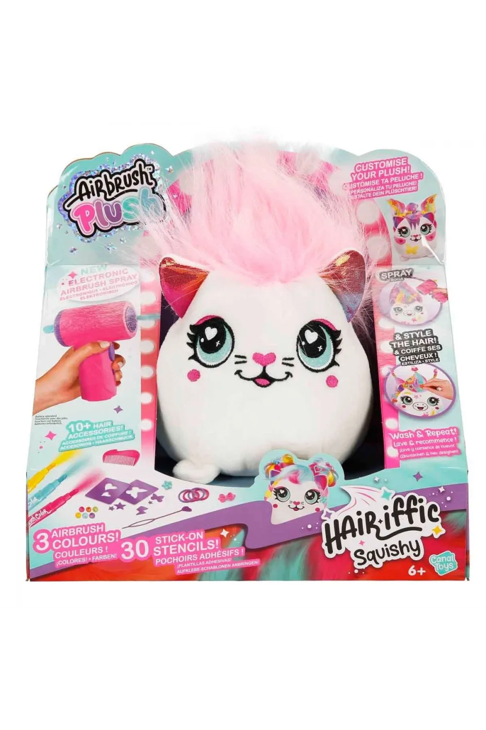 45541 SUN-CNL-HOBİ SET AIRBRUSH PLUSH HAIR IFFIC SQUISHY BO 2A