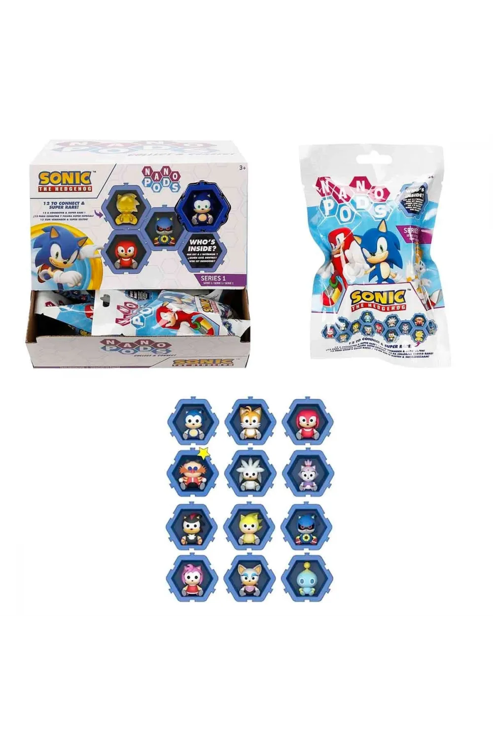 S00402785 -SUN-WST-FİGÜR SONIC NANO PODS SÜRPRİZ PAKET(SONIC) 24D.
