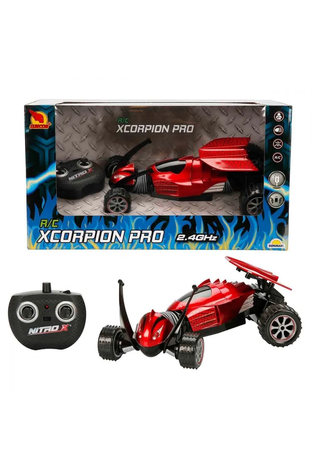 S00021011 -SUN-PMD-SNC-R/C AKROBAT XCORPION PRO 2.4GHZ.IŞIKLI
