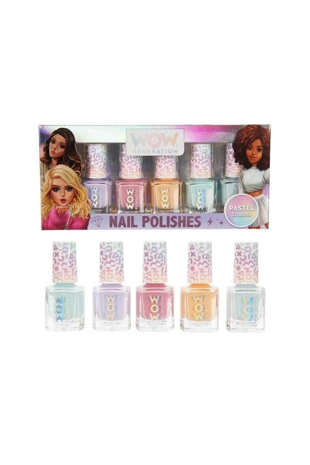 S00086712 - WOW Generation Pastel Renkli 5li Oje Seti