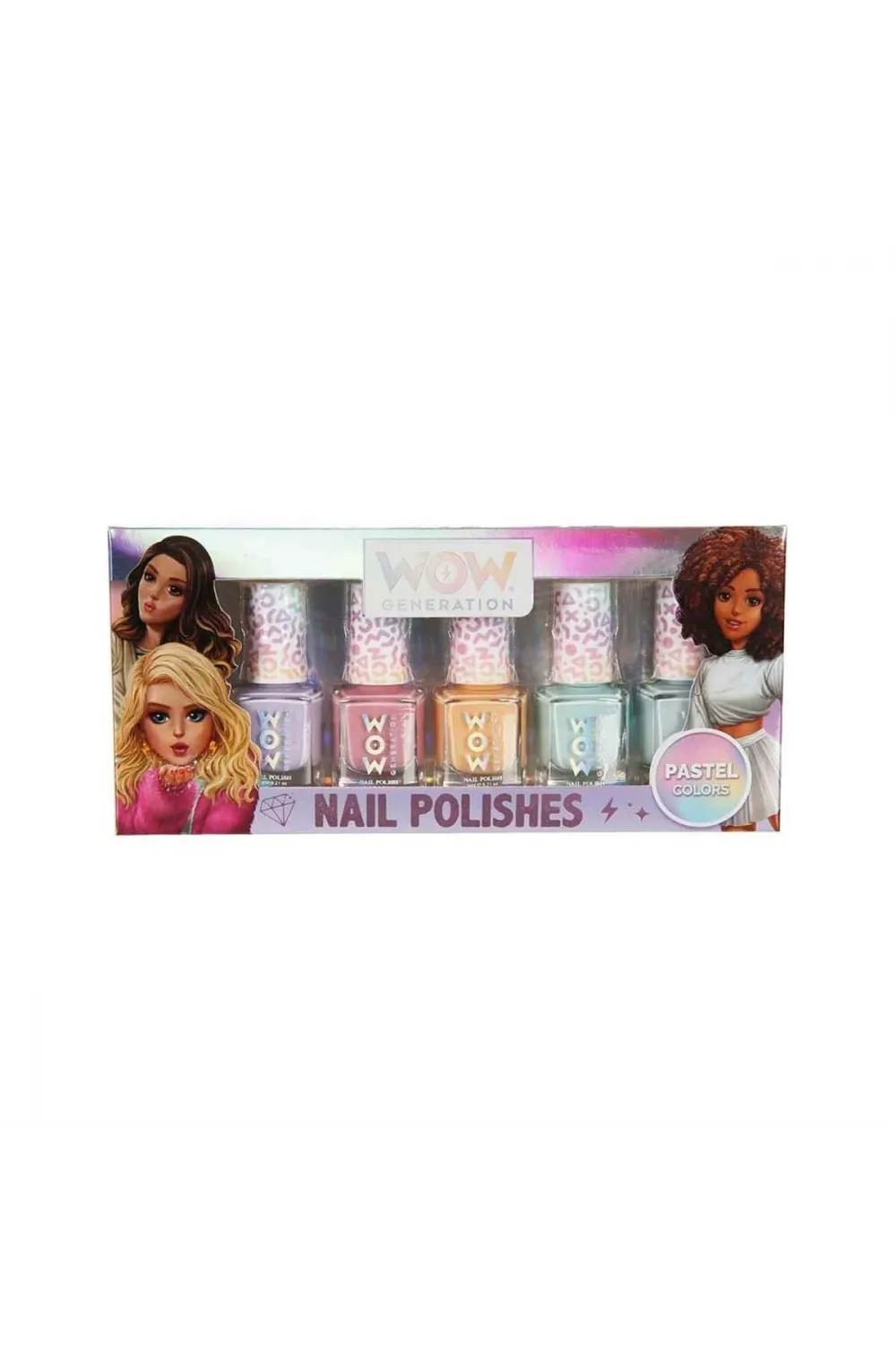 S00086712 - WOW Generation Pastel Renkli 5li Oje Seti