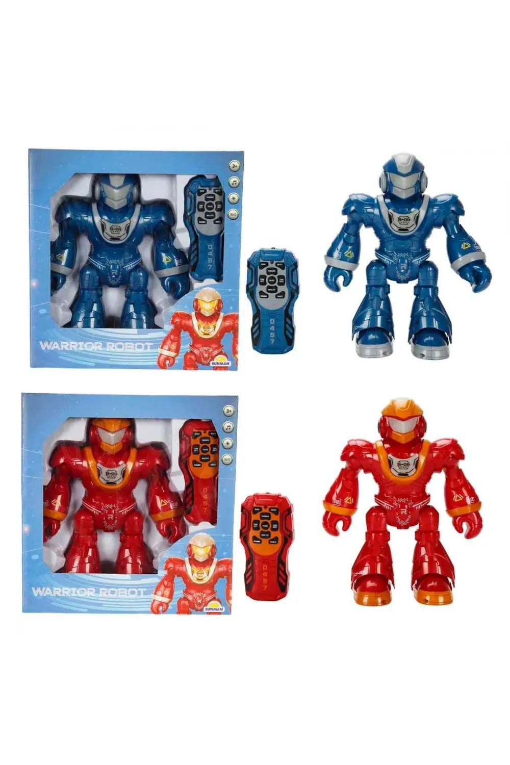 4552 SUN-RST-RC SAVAŞÇI ROBOT SESLİ IŞIKLI 2R
