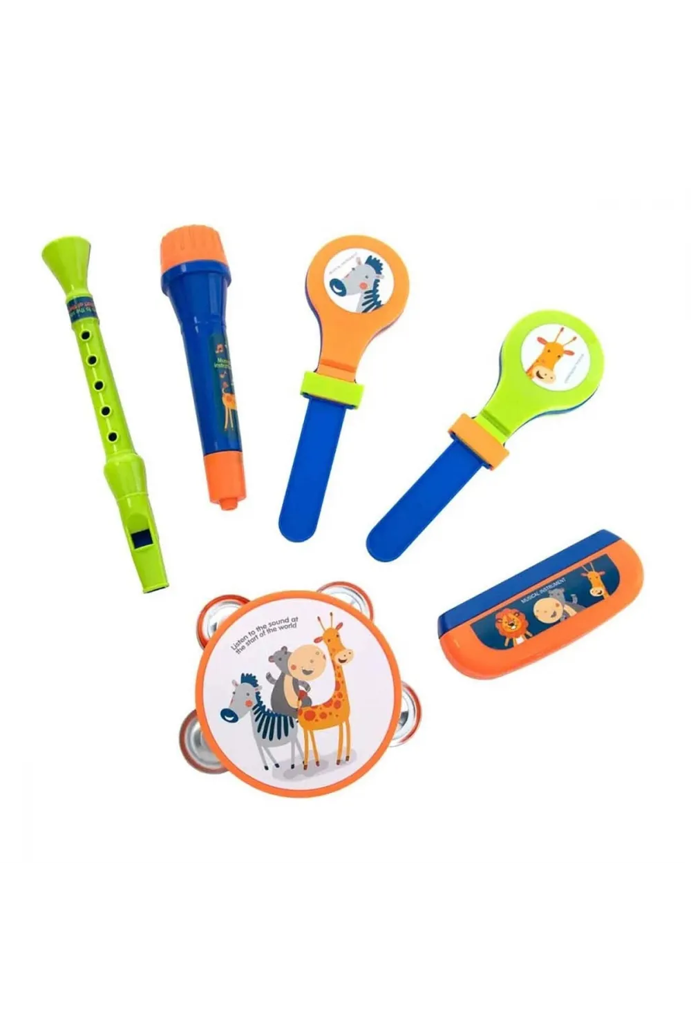 4254 SUN-RST-ECH-MÜZİK SET DAVUL 2MARAKAS TEF FLÜT MİKROFON 2BAGET MIZIKA