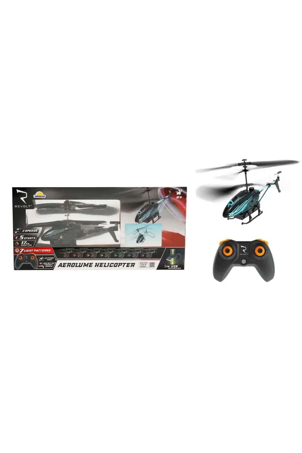 90839 SUN-SYM-RVT-R C HELİKOPTER AEROLUME ÇİFT PERV IŞIKLI 3 7V USB