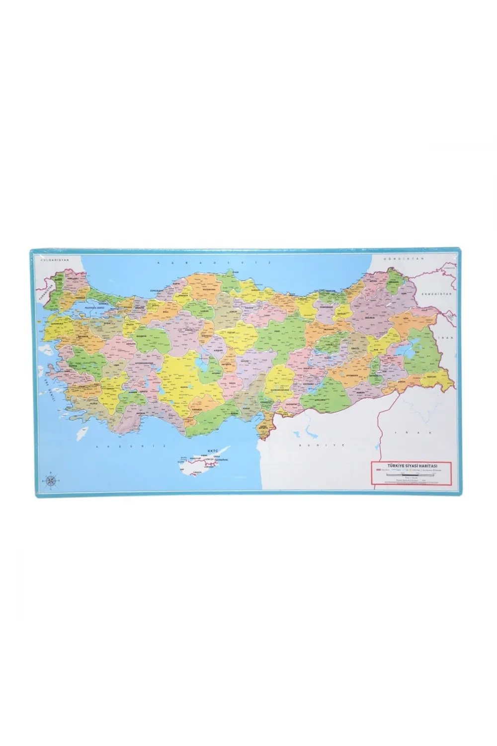 LCSH001 Laço Siyasi Harita Çerçeveli Puzzle