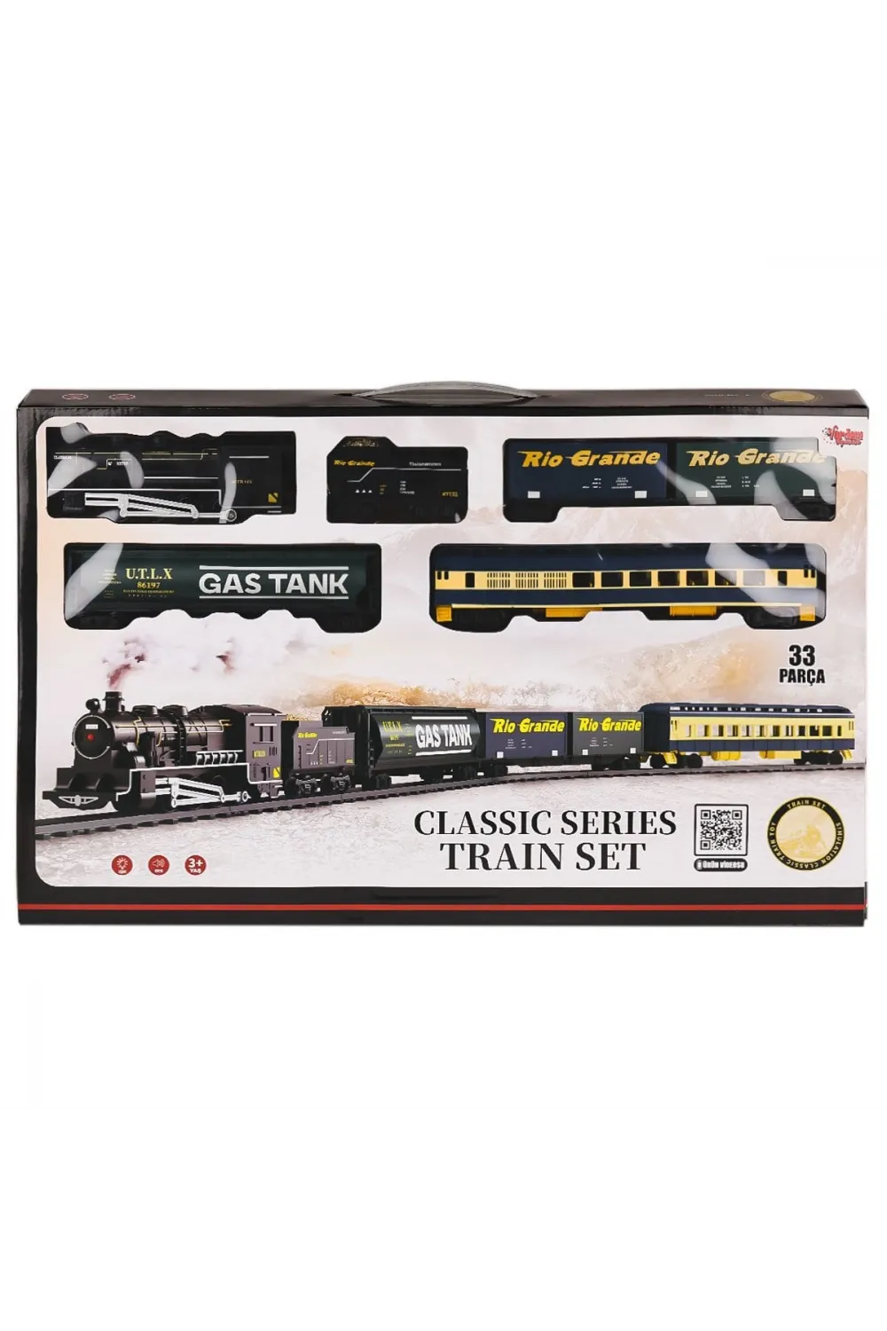 FF-1601C Işıklı ve Sesli 33 Parça Classic Tren - Vardem Oyuncak
