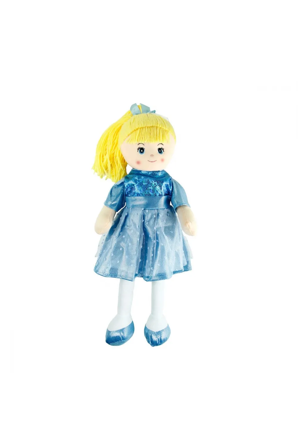 AY950C Parlak Elbiseli Bez Bebek 50 cm -Vardem