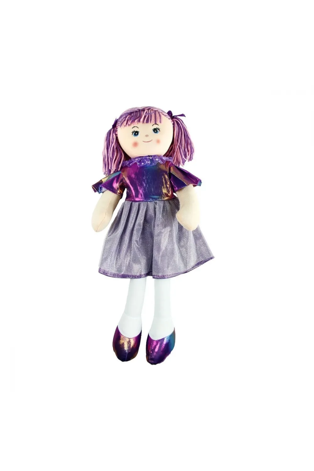 AY950C Parlak Elbiseli Bez Bebek 50 cm -Vardem