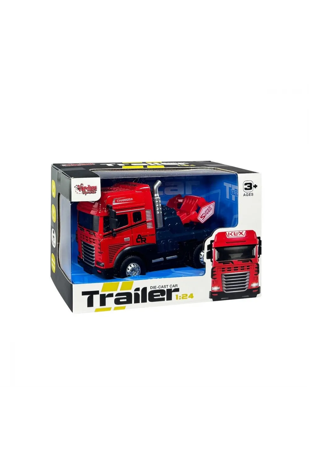 KLX800-247 Sürtmeli Işıklı Müzikli 1:24 Çekici (Tır Kafası)
