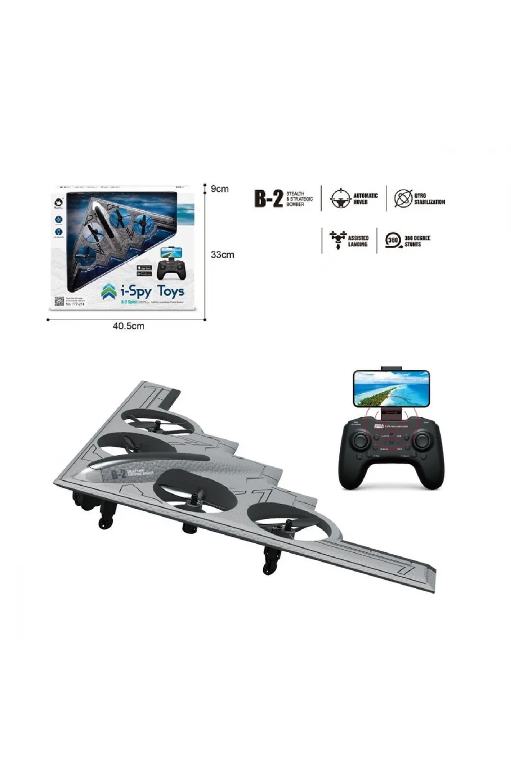 GL-777-275 Uzaktan Kumandalı Full Fonksiyon 2.4G Şarjlı Kameralı Quadcopter İha