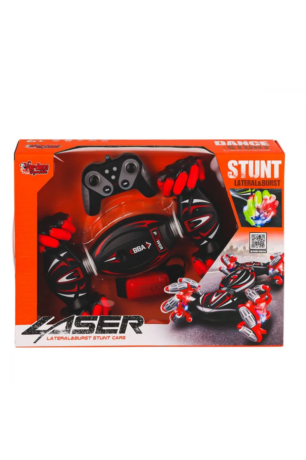 RQ3034-1 Kumandalı Bilekten Kontrol Işıklı Müzikli Stunt Araba -Vardem Oyuncak