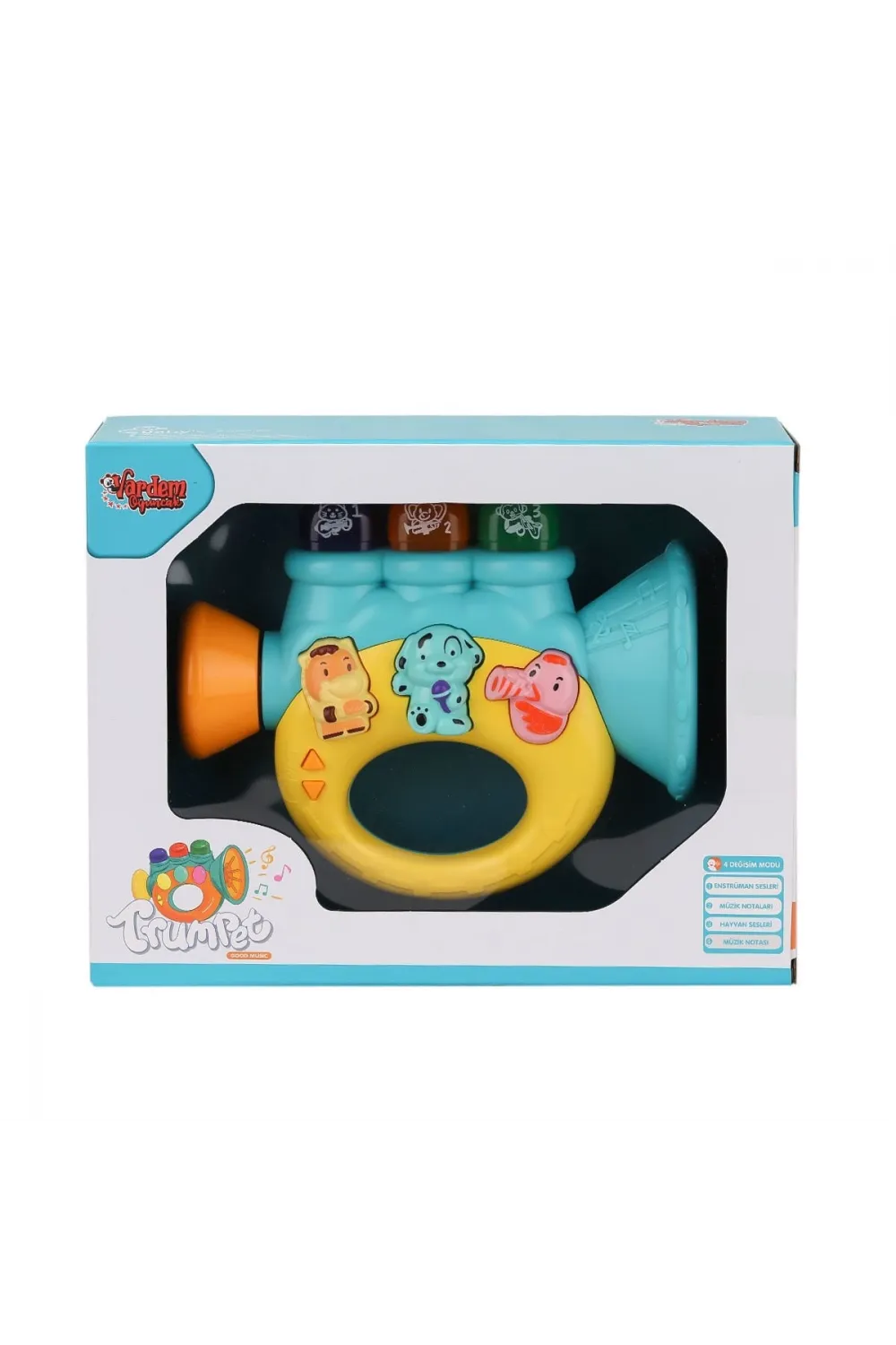 JLG-855-37A Işıklı ve Müzikli Trompet Bebek Pianosu -Vardem Oyuncak
