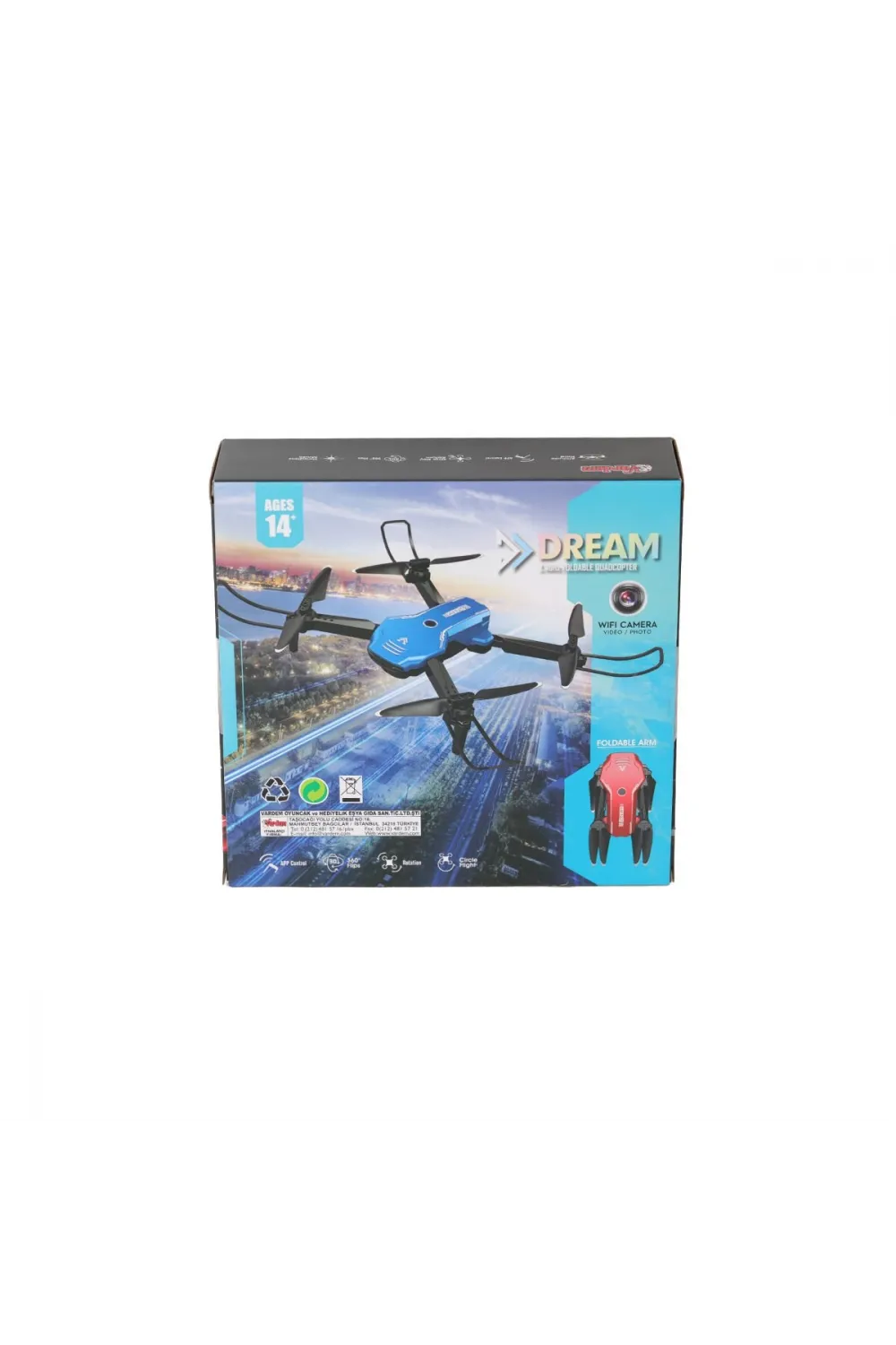 H866HW - Vardem 2.4G Wifi Kameralı Şarjlı Full Fonksiyon Drone