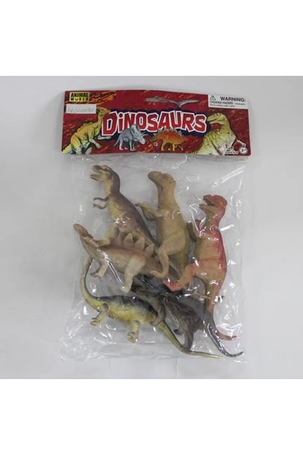 SH-9001-Vardem Poşetli 6Pcs 8 İnch  Çiftlik Hayvan ve Dinozor Set
