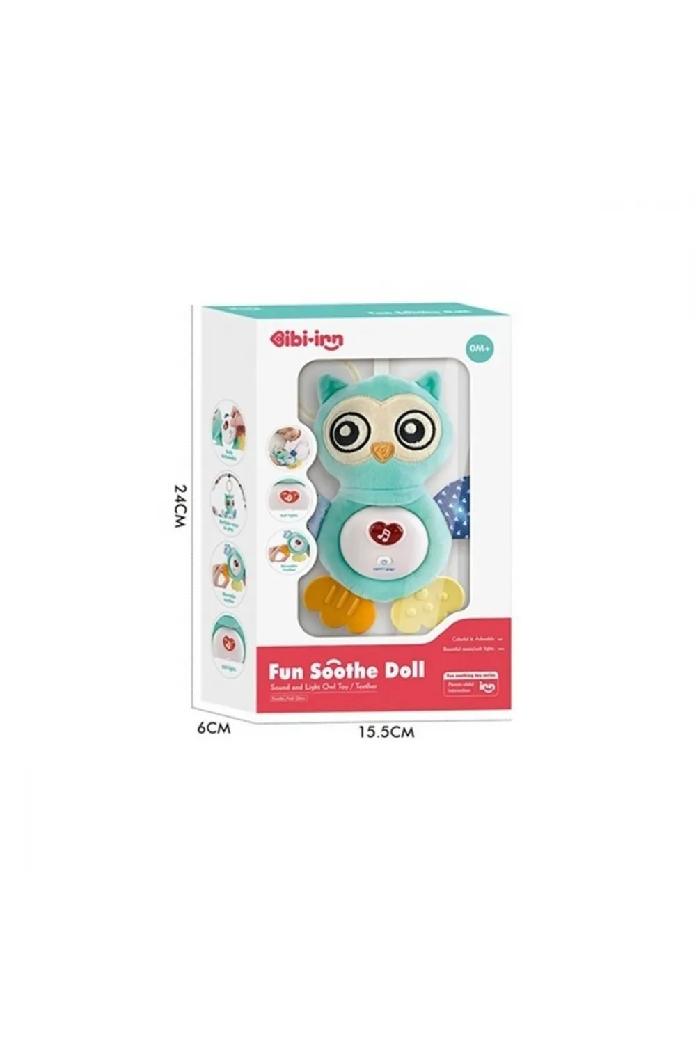 BIB6008 -Vardem Işıklı Ve Sesli Bebek Baykuşu