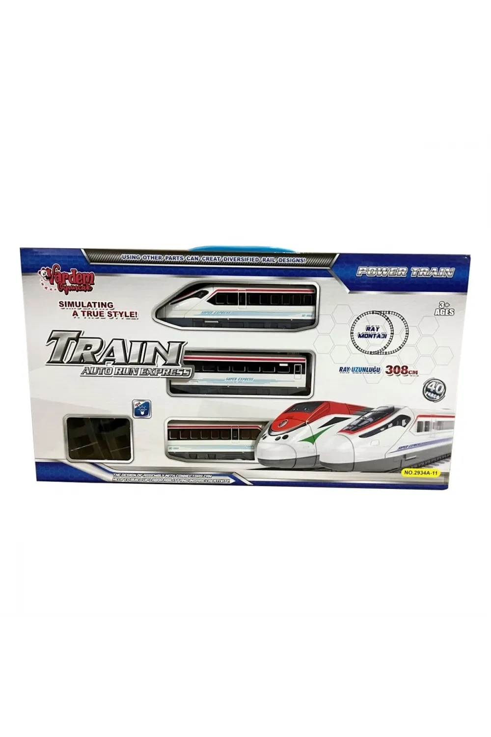 LE-2934A-11 40PCS IŞIKLI 308CM HIZLI TREN SET