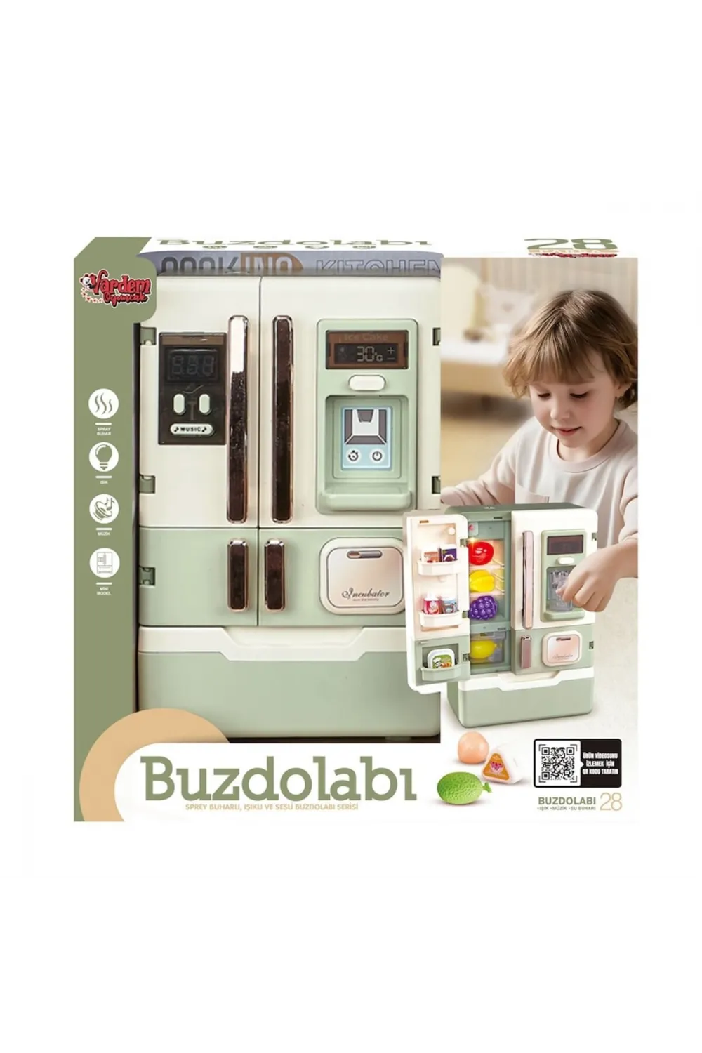 VRD10650 IŞIKLI VE SESLİ AKSESUARLI BUZDOLABI