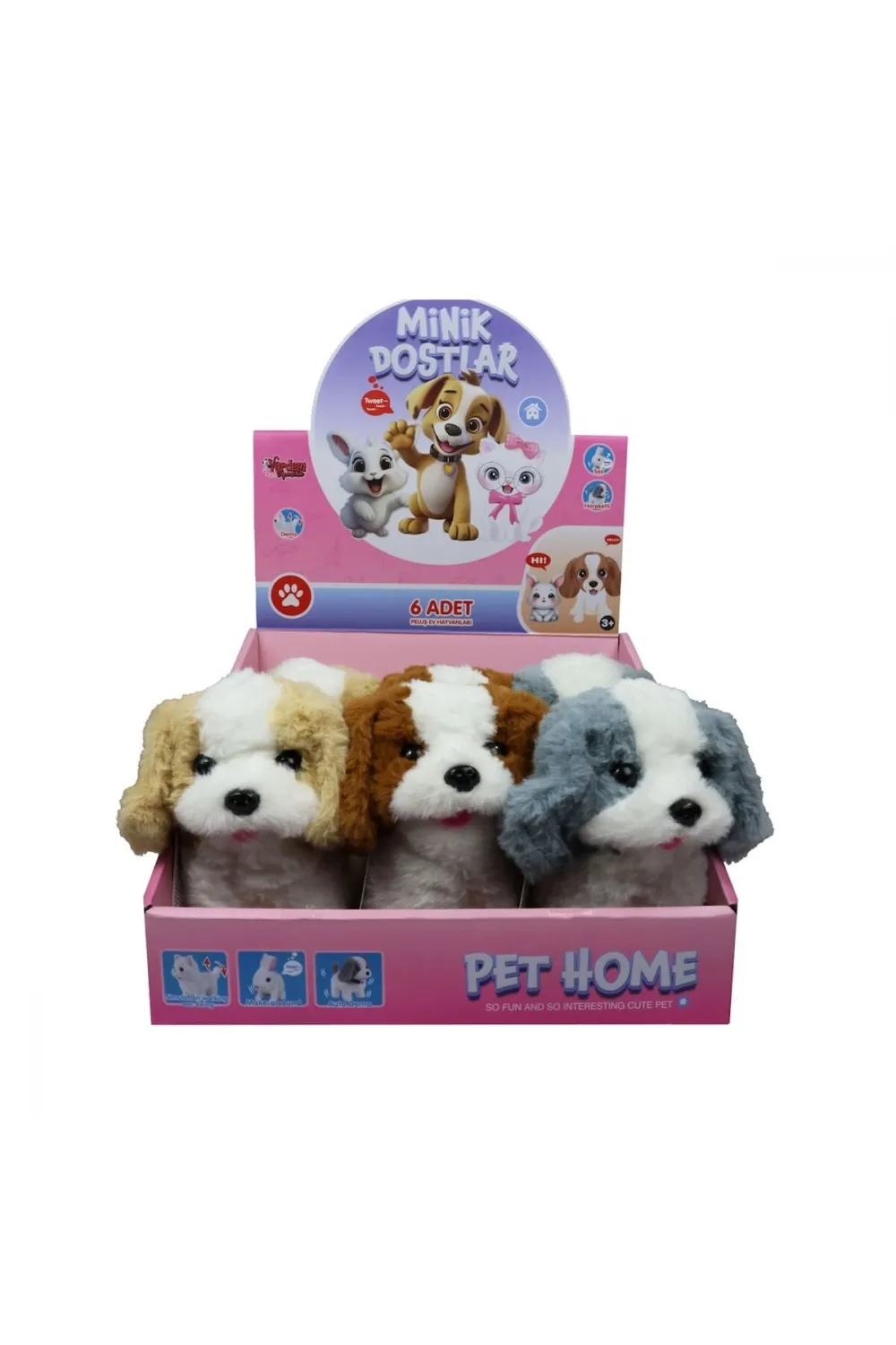 VRD10642 PELUŞ EVCİL KÖPEK (SESLİ VE(Belirtilen fiyat, tekli satış için adet fiyatıdır.)