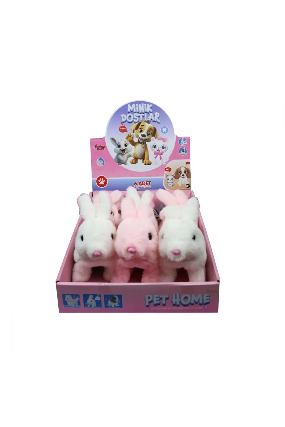 VRD10643 PELUŞ EVCİL TAVŞAN (SESLİ VE(Belirtilen fiyat, tekli satış için adet fiyatıdır.)