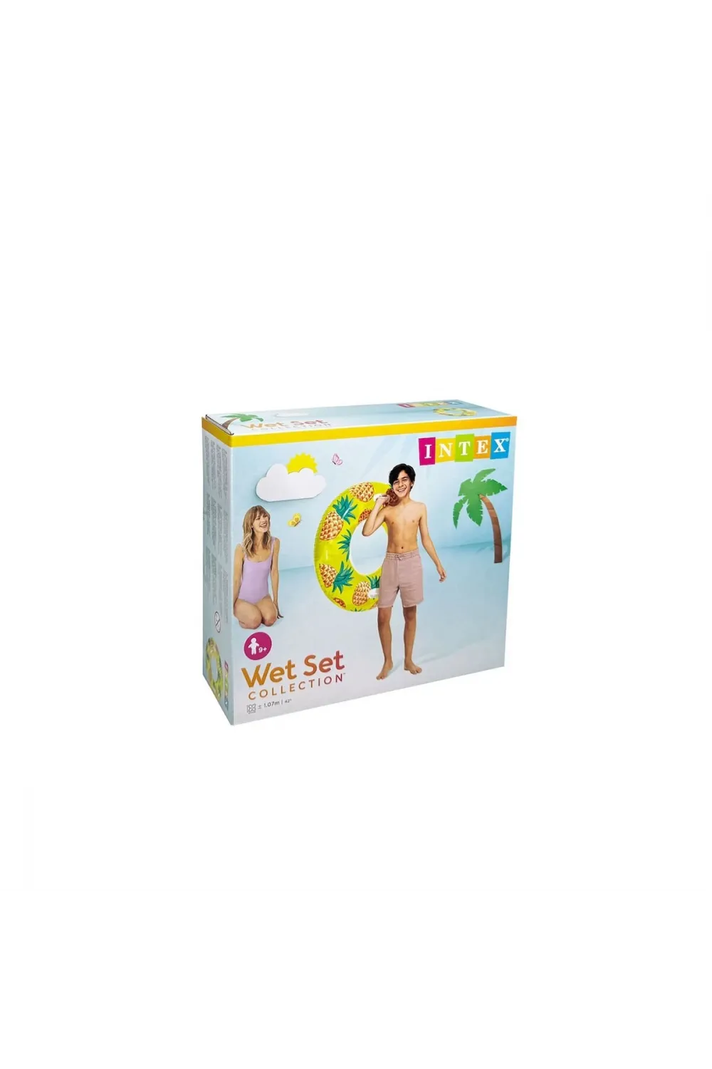 IS56261 Intex Tropikal Meyve Desenli Simit 107 cm (9+ Yaş)