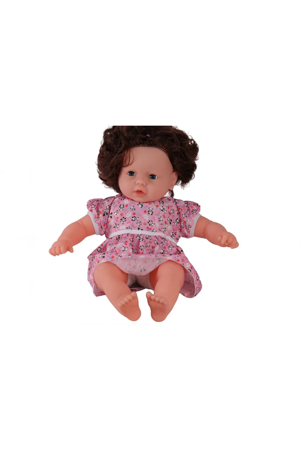 0073 60 CM DOLGU GÖVDELİ SAÇLI BÜYÜK BEBEK