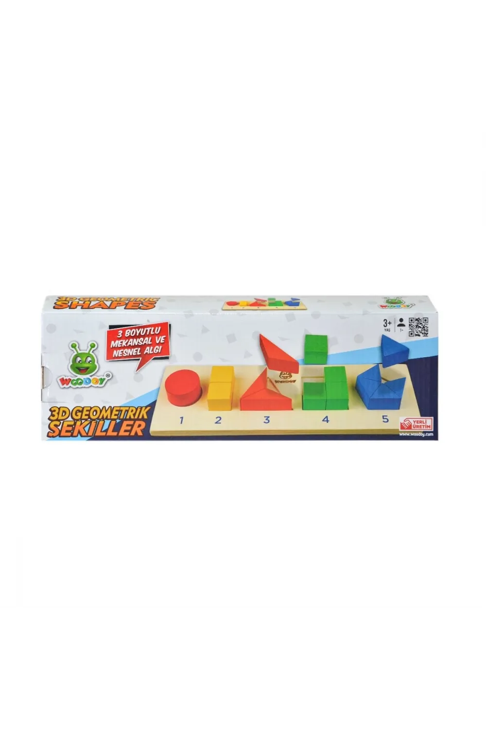 125 Woodoy 3D Yapboz Geometrik Şekiller Bultak