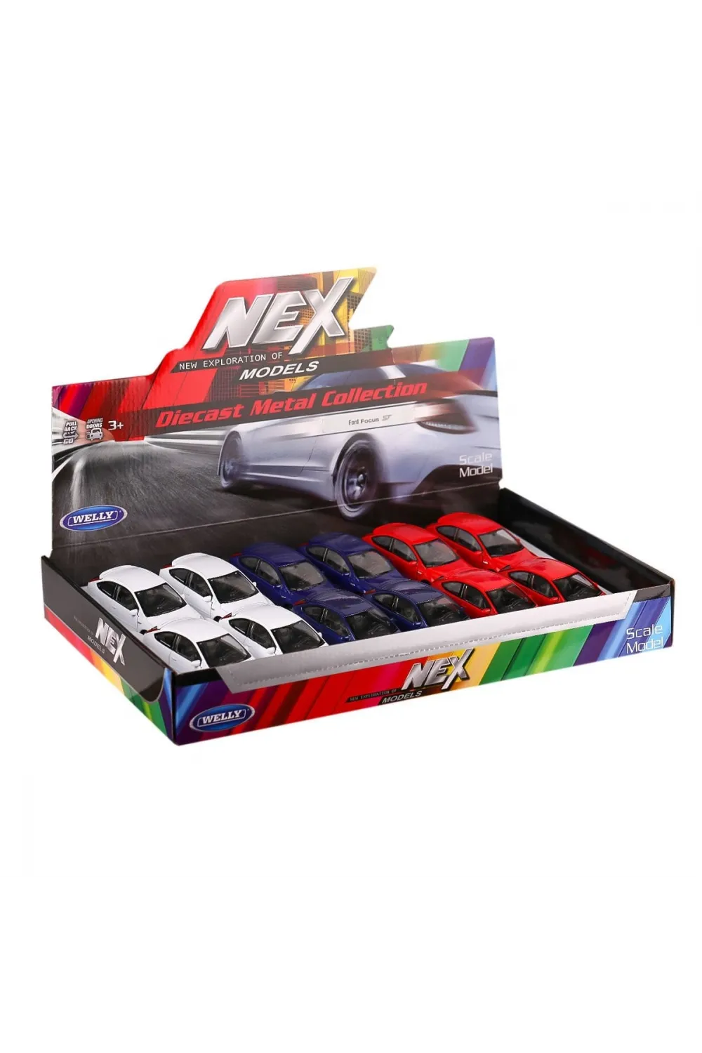 42378 Welly Diecast Ford Focus Çek Bırak Araba -Karsan Oyuncak