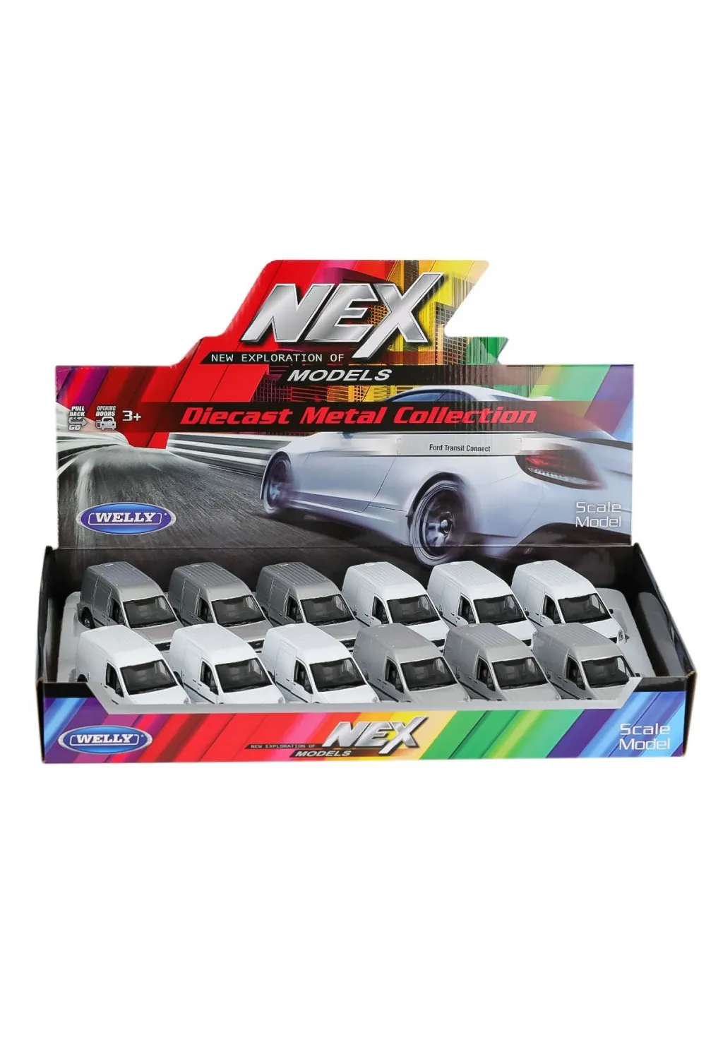 43631 Welly Metal Çek Bırak Ford Transit -Karsan Oyuncak