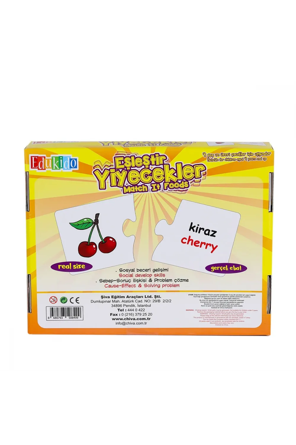 EDU-1002 Eşleştir Yiyecekler -Chiva