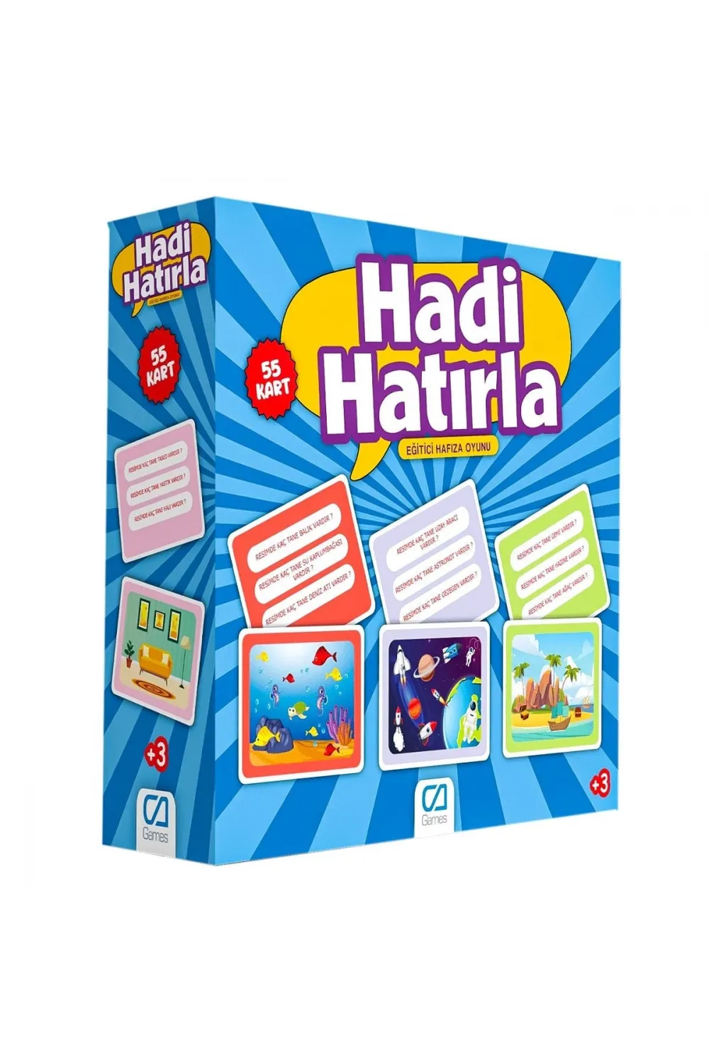 5108 CA Games,  Hadi Hatırla  - Eğitici Hafıza Oyunu / +5 yaş