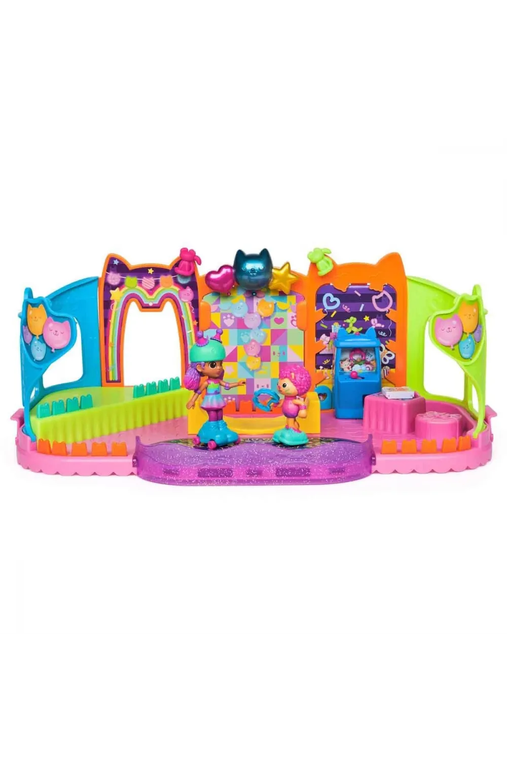 69755 SUN-SPM-FİGÜR OYUN SET GABBY S DOLLHOUSE ÇATI KATI PATEN PARTİSİ