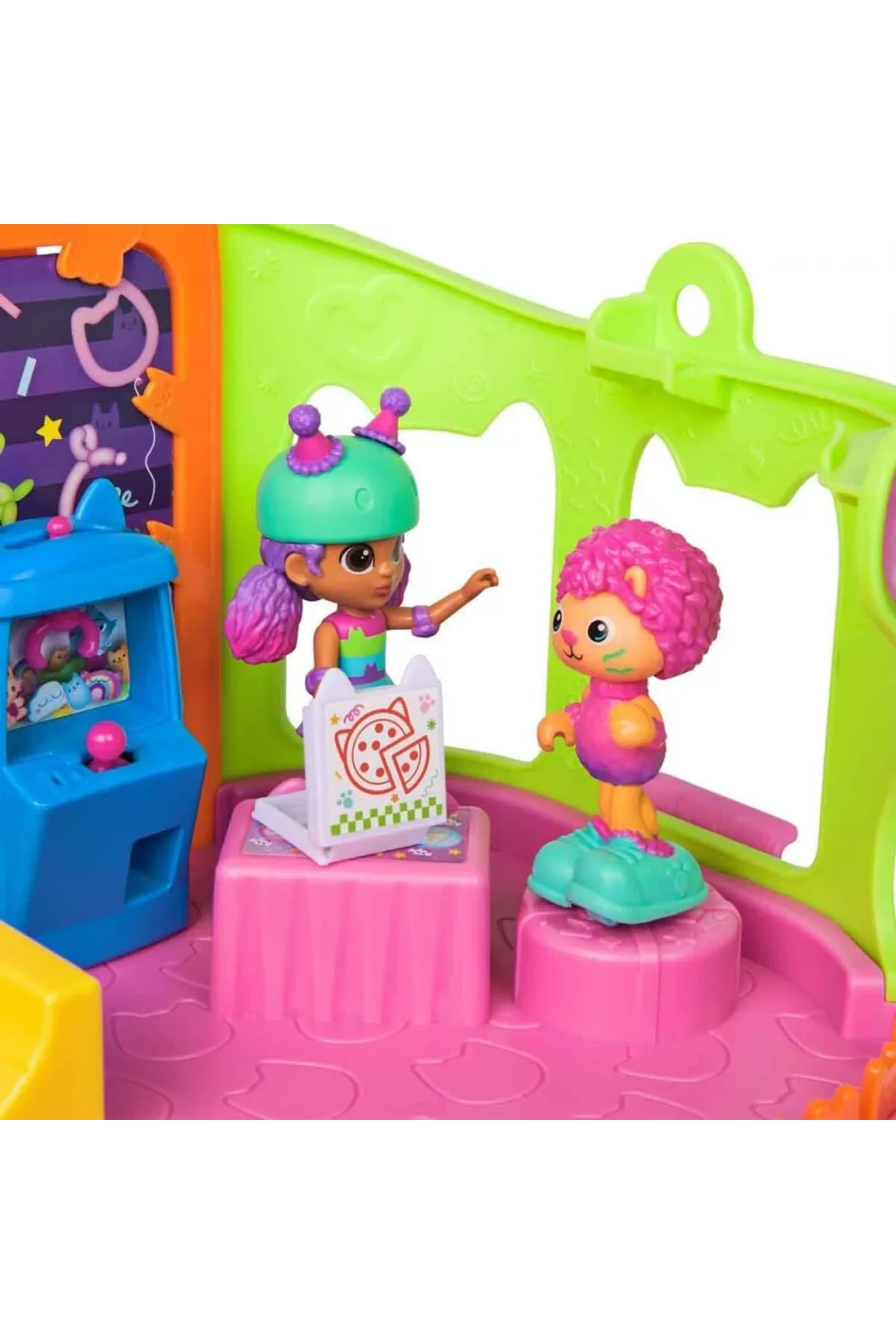 69755 SUN-SPM-FİGÜR OYUN SET GABBY S DOLLHOUSE ÇATI KATI PATEN PARTİSİ