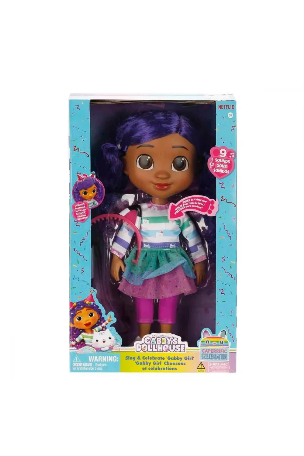 70859 SUN-SPM-FİGÜR GABBY S DOLLHOUSE ŞARKI SÖYLEYEN BEBEK SESLİ 30CM