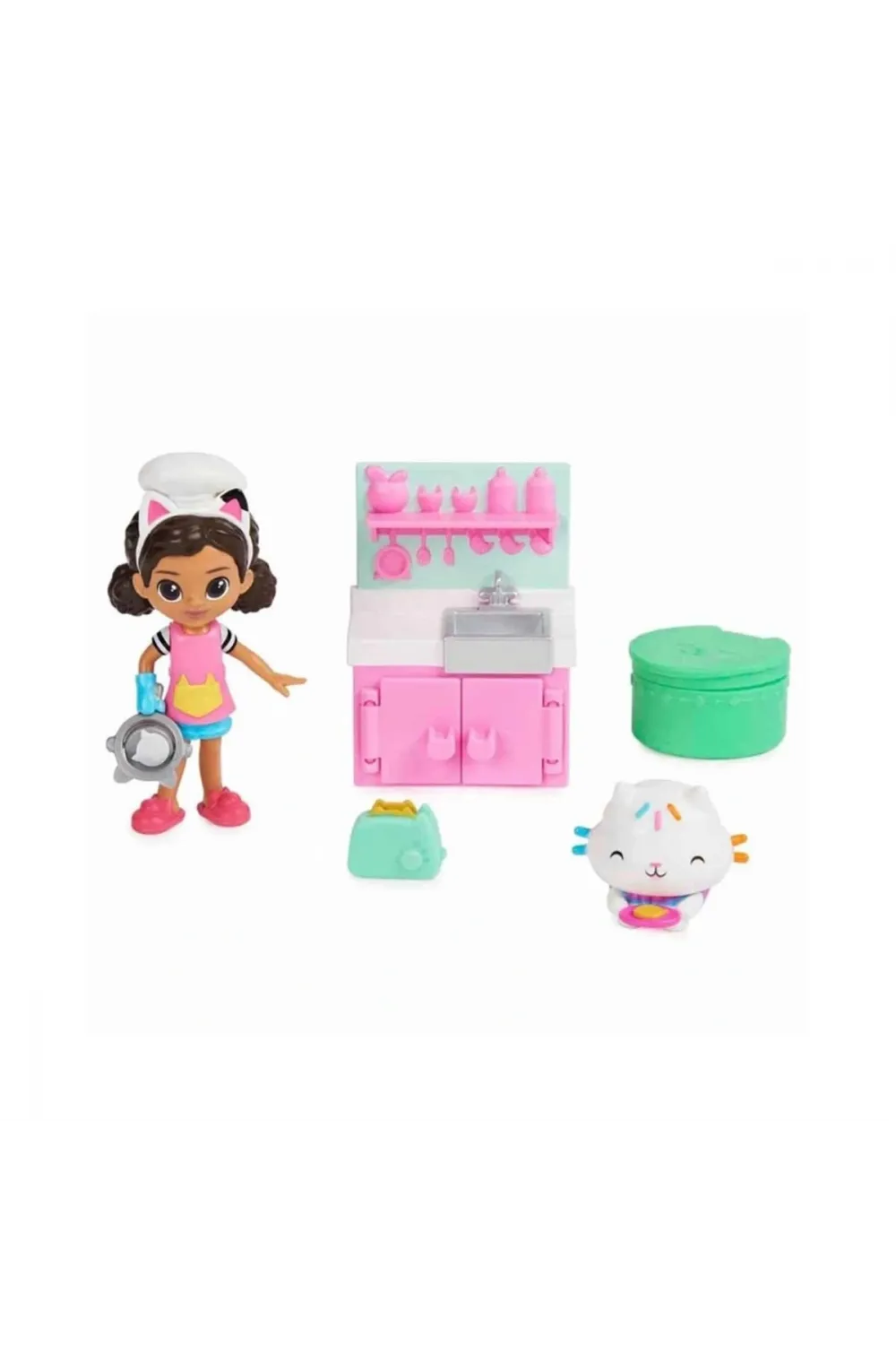 36525 SUN-SPM-FİGÜR SET GABBY S DOLLHOUSE AKTİVİTE BEBEKLERİ 3A.