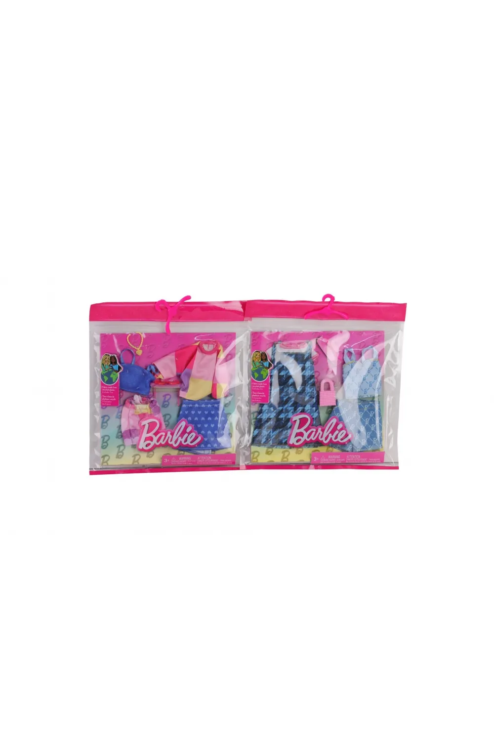 GWF04 Barbienin Kıyafet Koleksiyonu 2li Paketler / +3 yaş