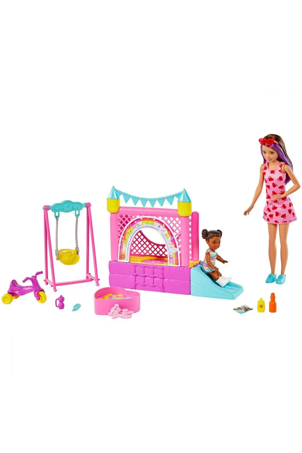 HHB67 Barbie  Bebek Bakıcısı Skipper Oyun Evi Seti