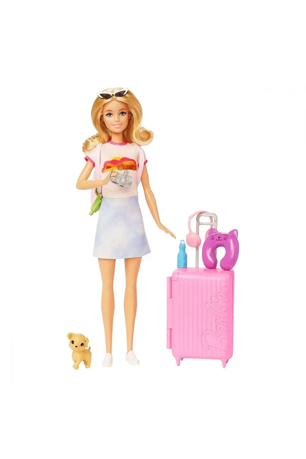 HJY18 Barbie Seyahatte Bebeği ve Aksesuarları