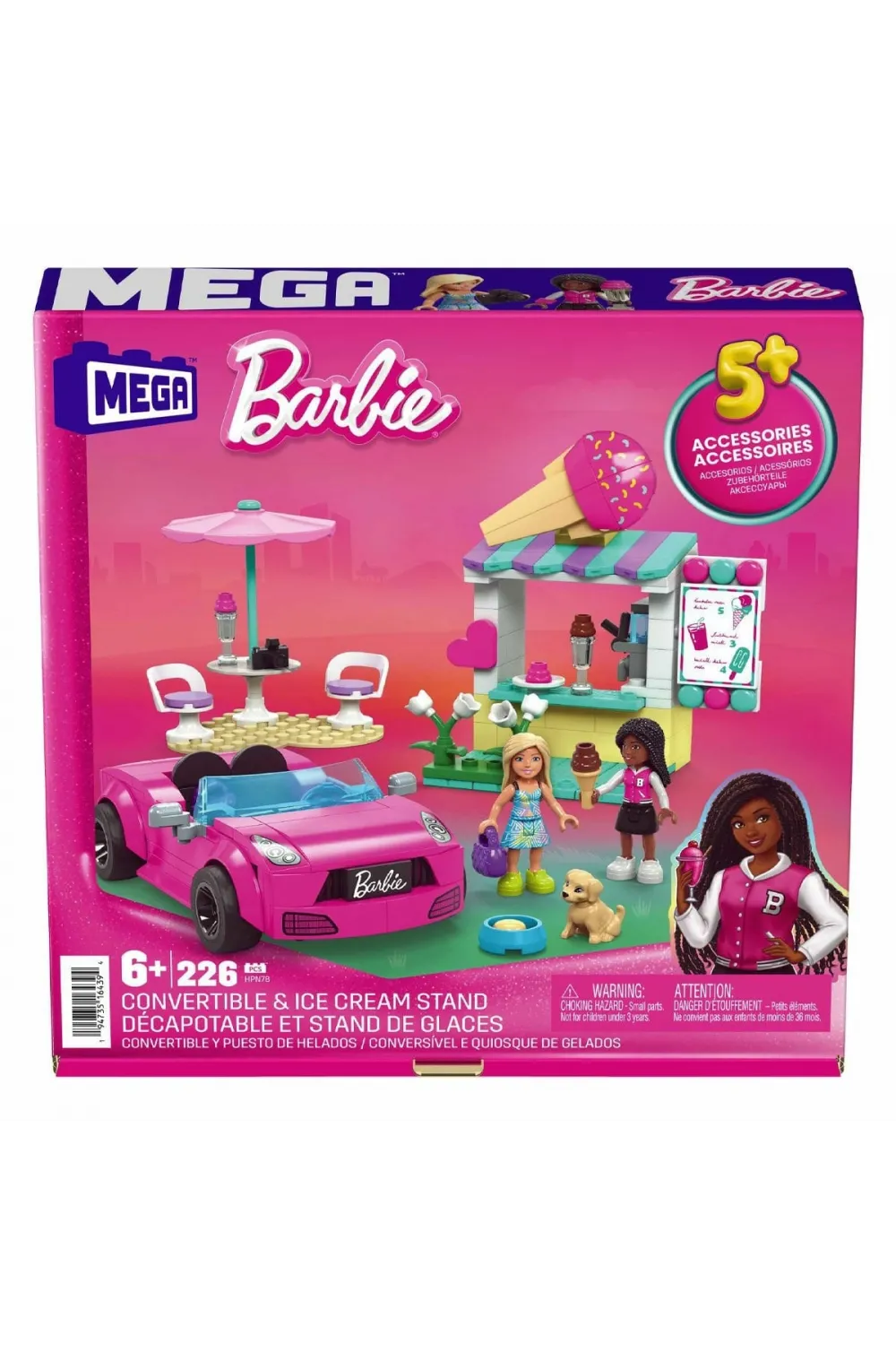 HPN78 MEGA Barbie® Dondurma Standı 226 parça +6 yaş