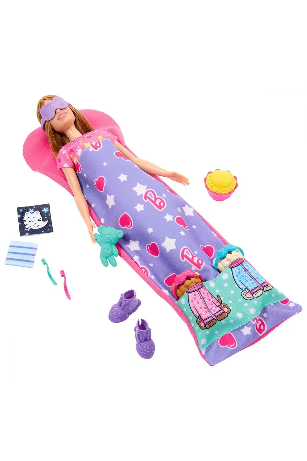 HXN01 Barbie ve Köpekçikleri Pijama Partisi