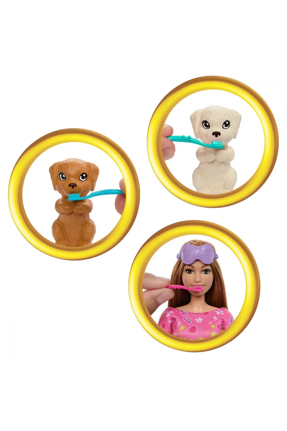HXN01 Barbie ve Köpekçikleri Pijama Partisi