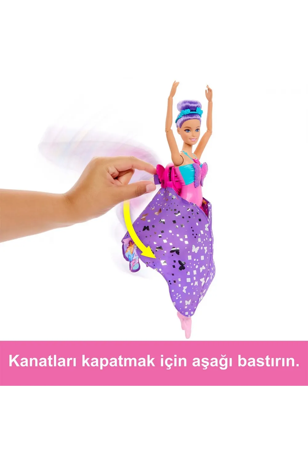 HXJ10 Barbie Kelebek Dansçı Bebek