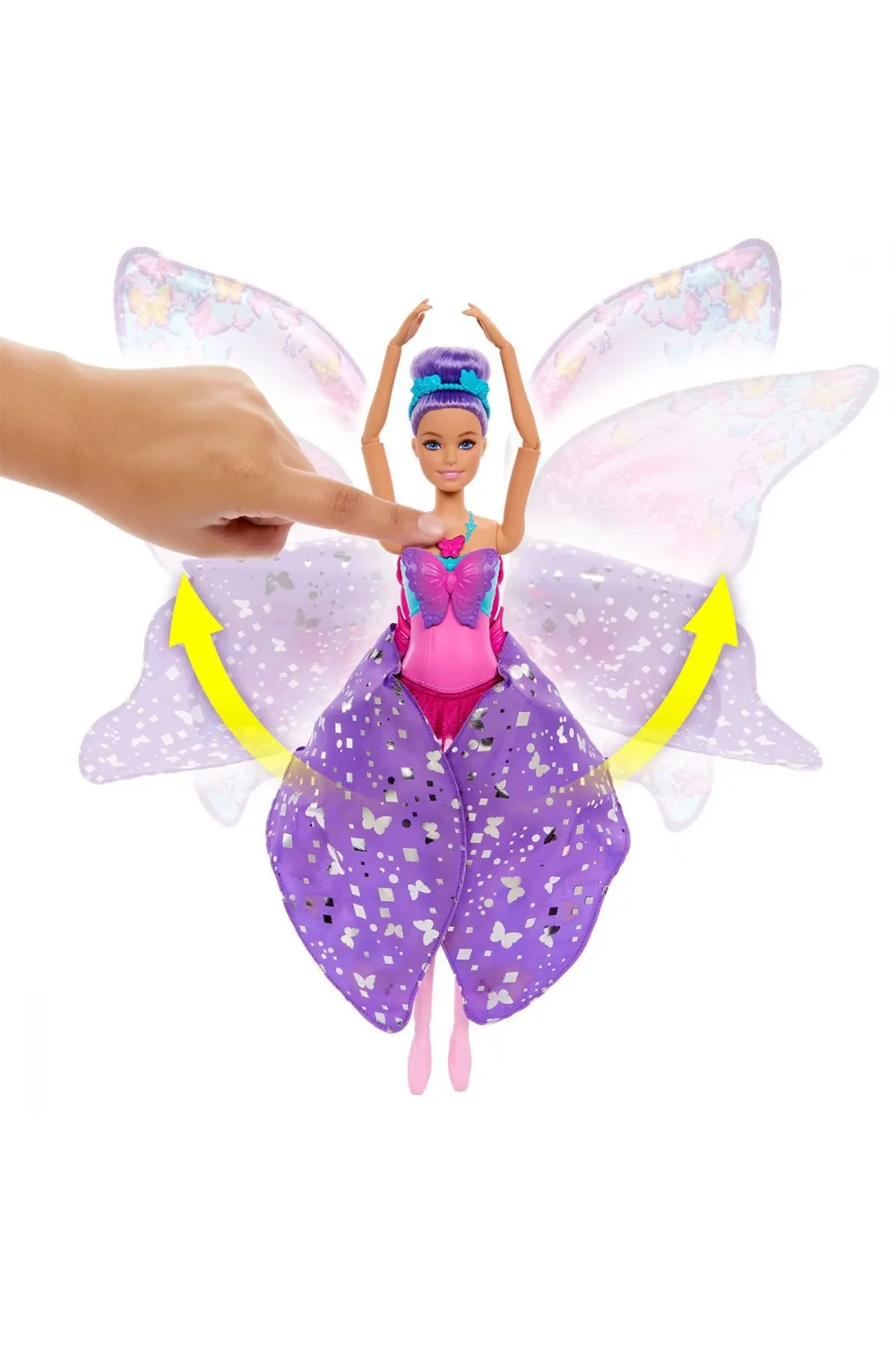 HXJ10 Barbie Kelebek Dansçı Bebek